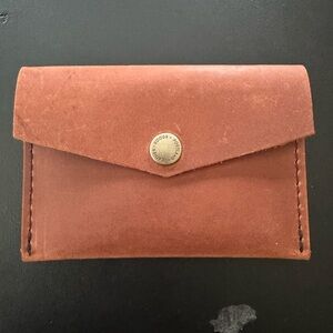 Portland Leather Brown Mini Envelope Wallet.